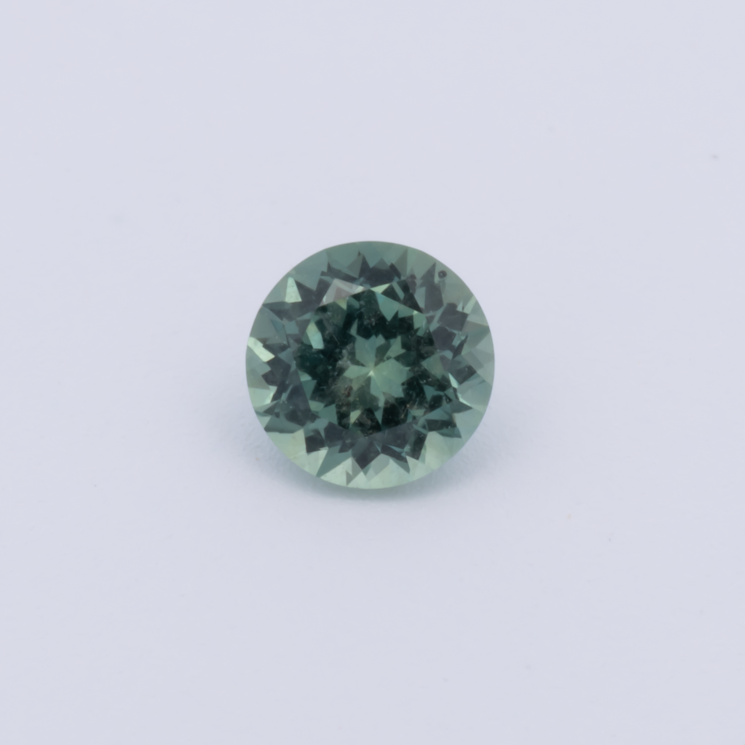 Saphir - grau & grün, rund, 4.1x4.1 mm, 0.33 cts, Nr. XSR11268