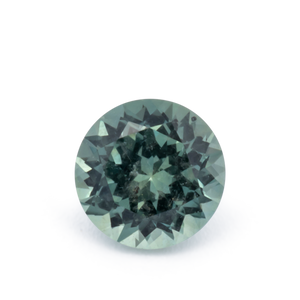 Saphir - grau & grün, rund, 4.1x4.1 mm, 0.33 cts, Nr. XSR11268