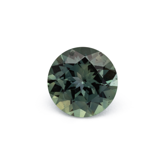 Saphir - grün, rund, 4.7x4.7 mm, 0.45 cts, Nr. XSR11271