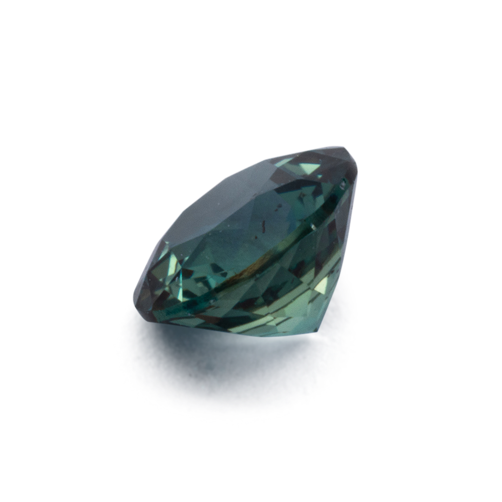 Saphir - blau & grün, rund, 4.7x4.7 mm, 0.5 cts, Nr. XSR11273