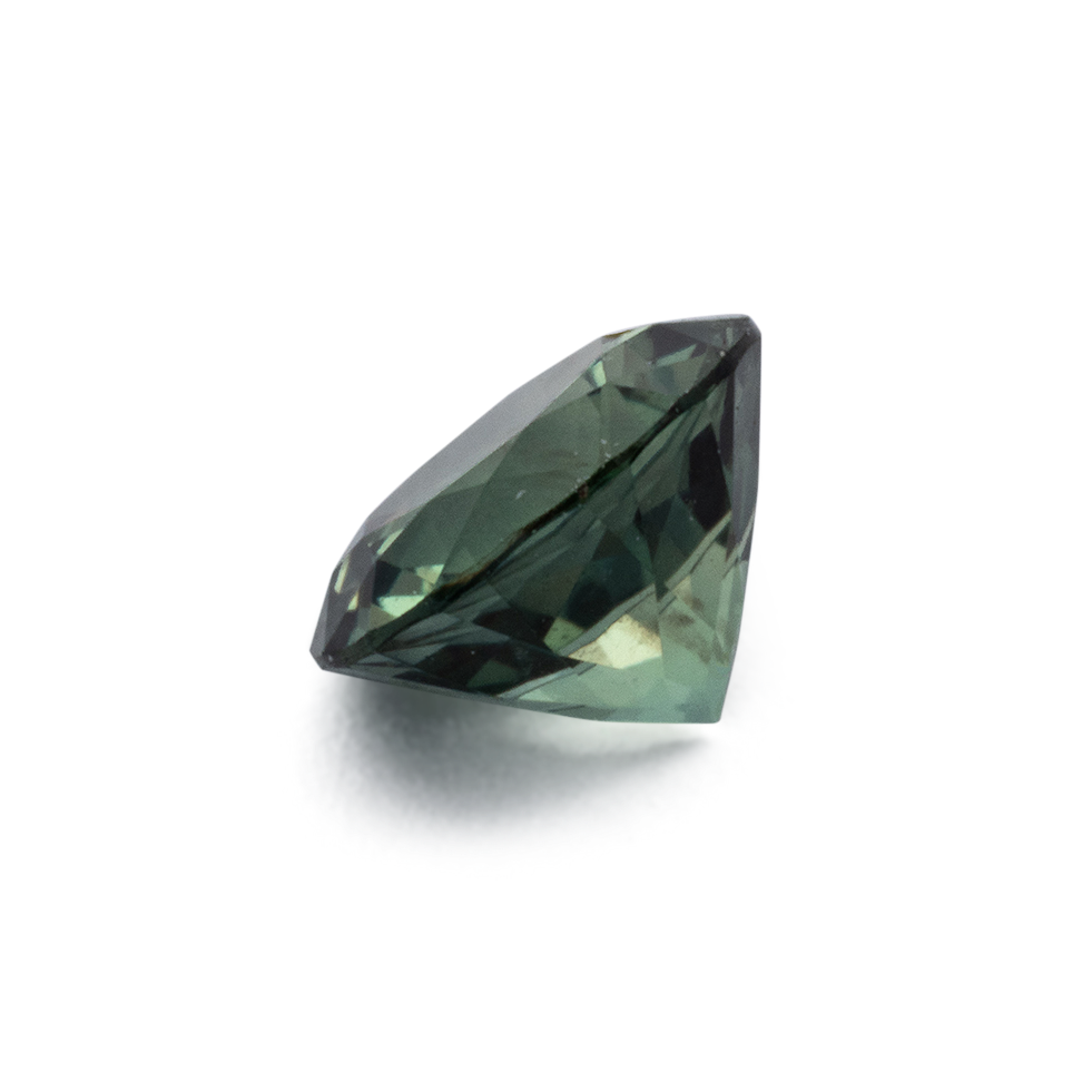 Saphir - grün, rund, 4.8x4.8 mm, 0.52 cts, Nr. XSR11276