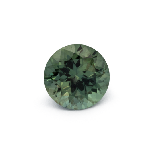 Saphir - grün, rund, 4.8x4.8 mm, 0.52 cts, Nr. XSR11276