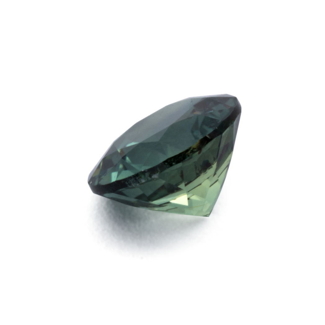 Saphir - grün, rund, 4.8x4.8 mm, 0.53 cts, Nr. XSR11277