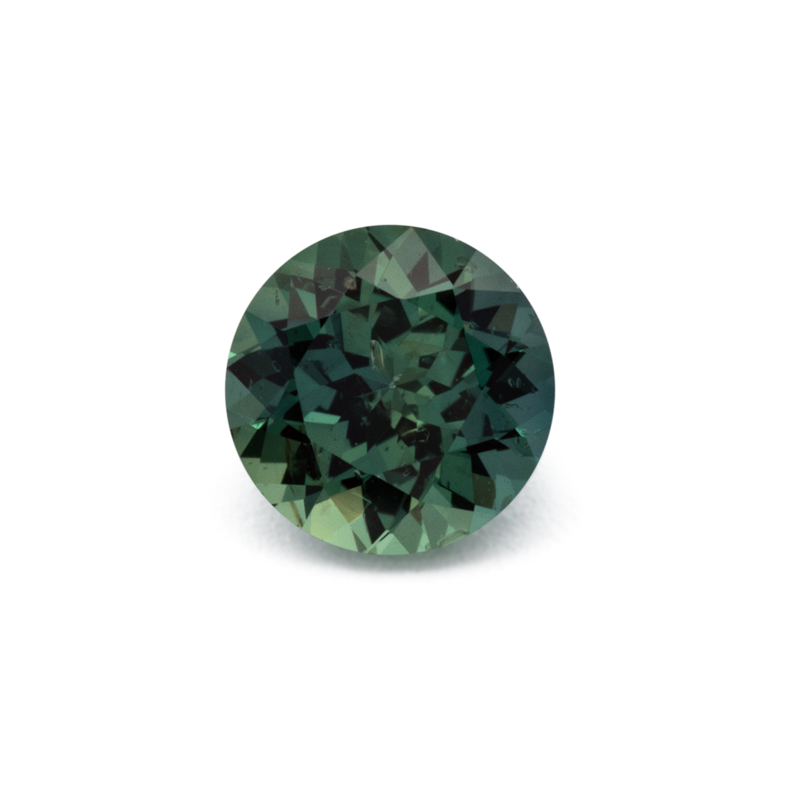 Saphir - grün, rund, 4.8x4.8 mm, 0.53 cts, Nr. XSR11277