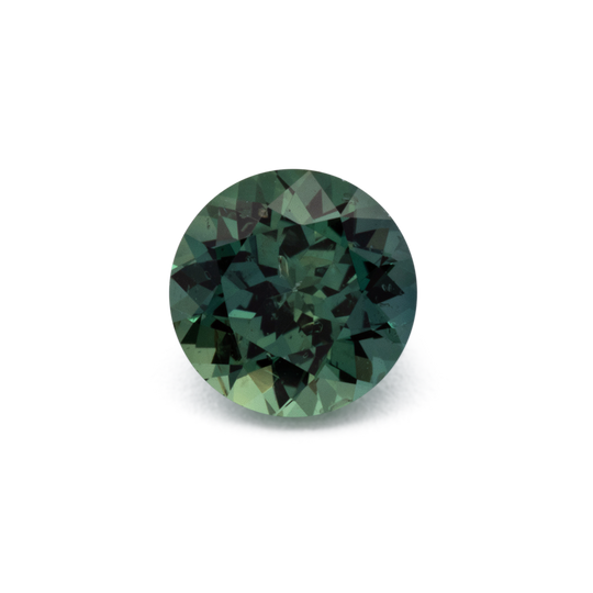 Saphir - grün, rund, 4.8x4.8 mm, 0.53 cts, Nr. XSR11277