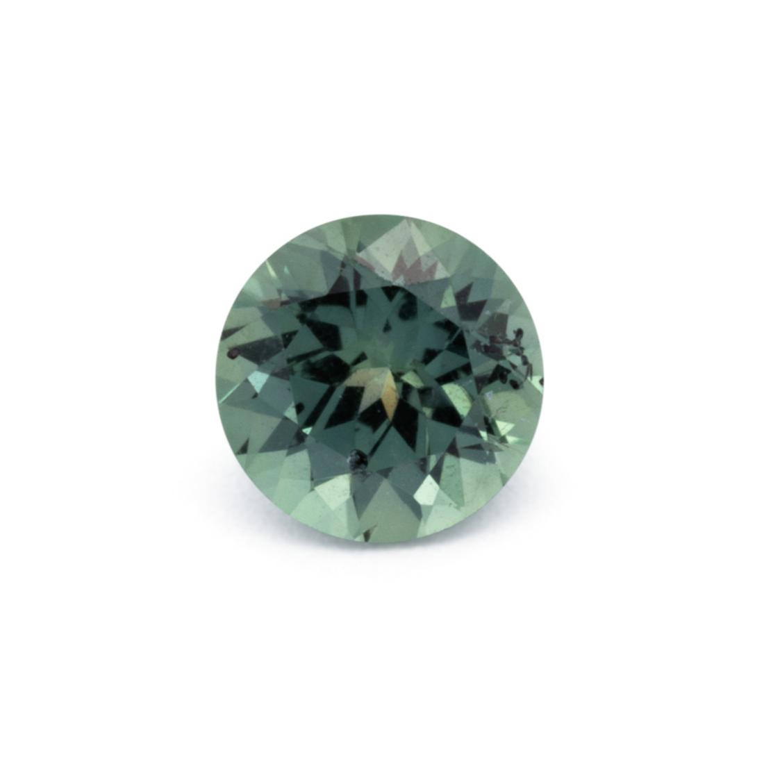 Saphir - grün, rund, 4.7x4.7 mm, 0.53 cts, Nr. XSR11278