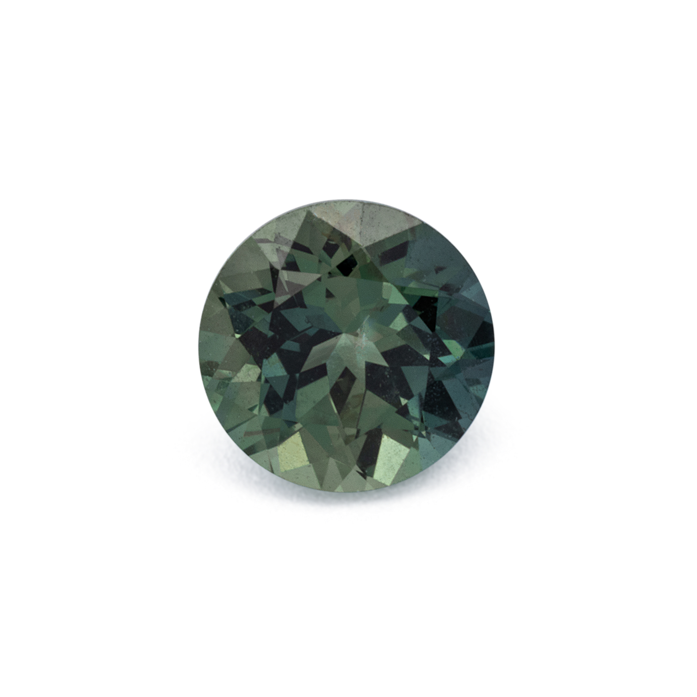 Saphir - grün, rund, 4.8x4.8 mm, 0.52 cts, Nr. XSR11281