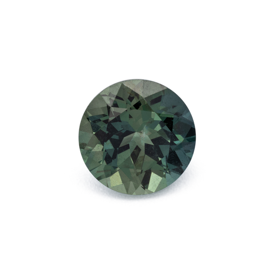 Saphir - grün, rund, 4.8x4.8 mm, 0.52 cts, Nr. XSR11281