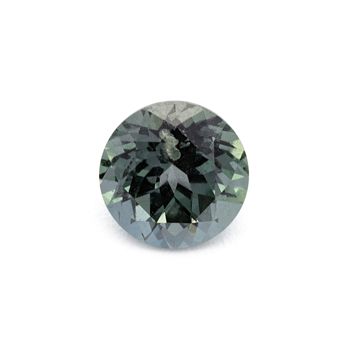 Saphir - grün, rund, 4.1x4.1 mm, 0.38 cts, Nr. XSR11283