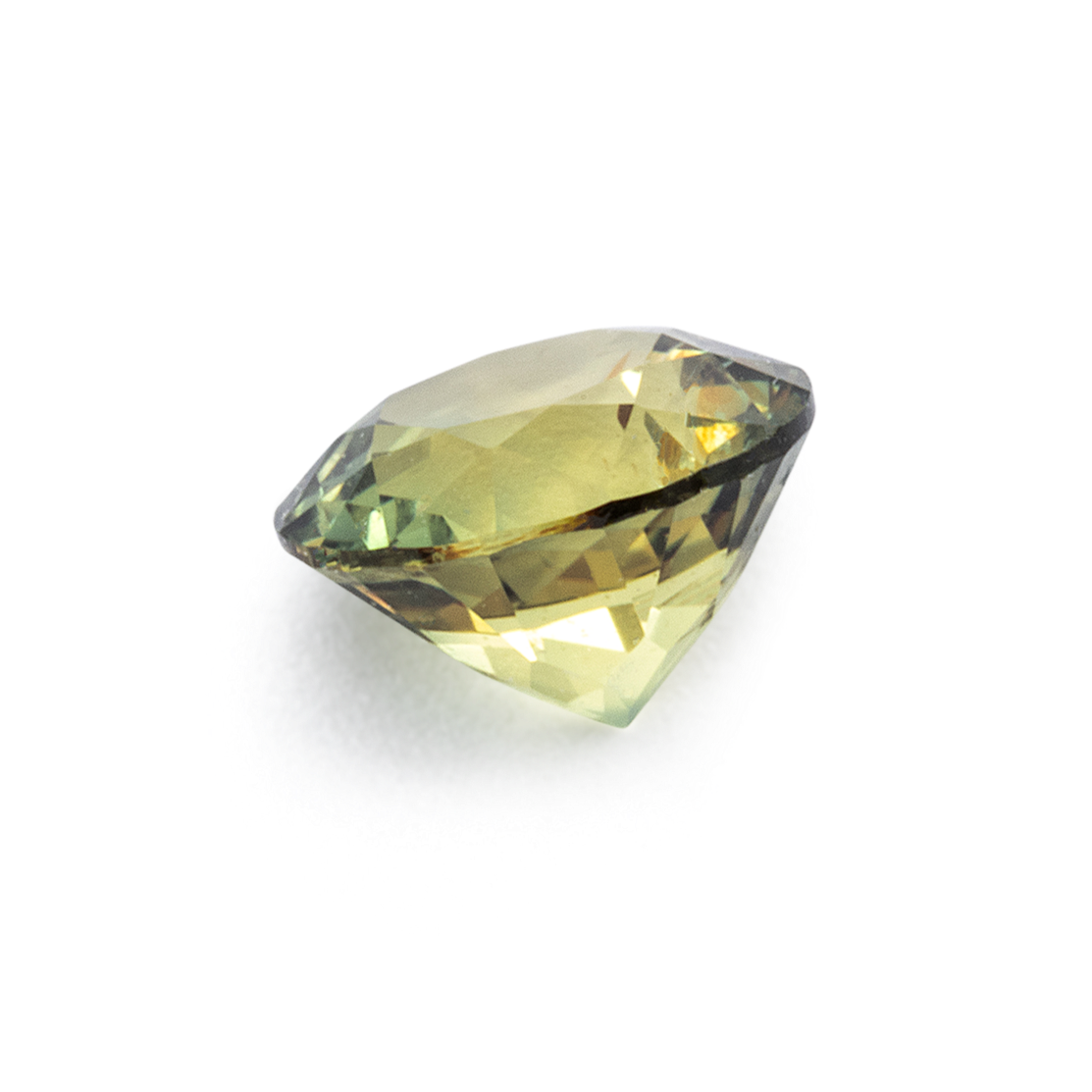 Saphir - grün & gelb, rund, 4.1x4.1 mm, 0.35 cts, Nr. XSR11293