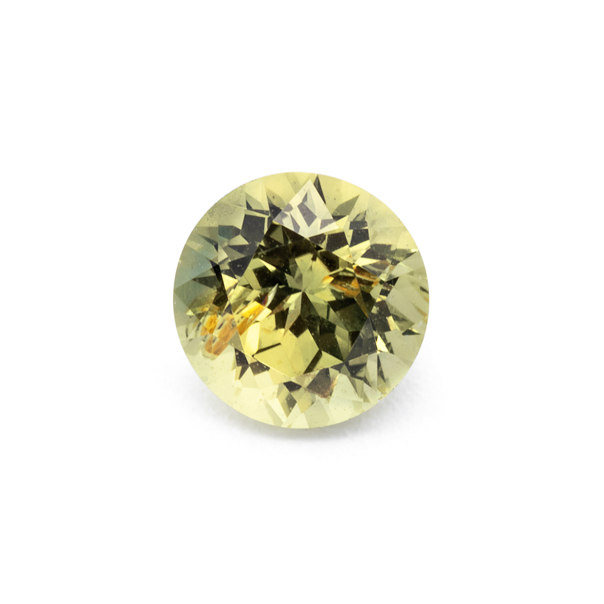 Saphir - grün & gelb, rund, 4.1x4.1 mm, 0.35 cts, Nr. XSR11293