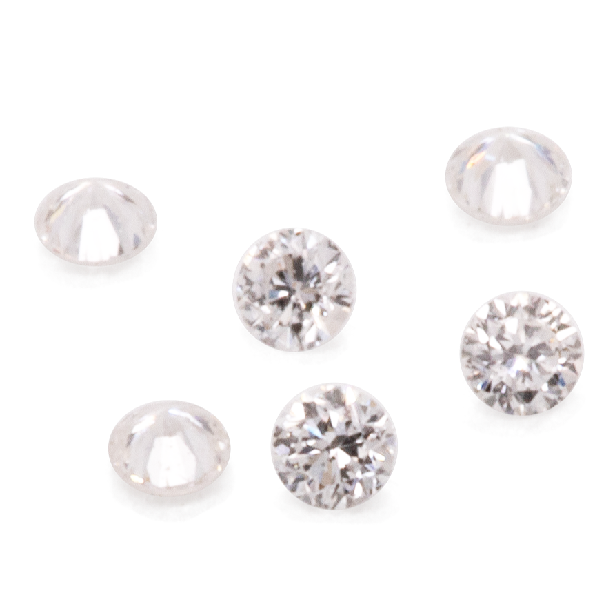 Diamant - weiß (TW), SI, rund, 1,1 mm, ca. 0,005 cts, Nr. D11023