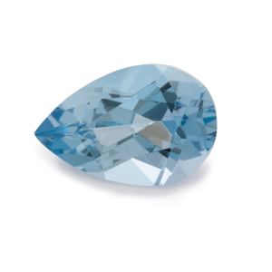 Aquamarine - AA, pearshape, 6x4 mm, 0.30-0.38 cts, No. A04002