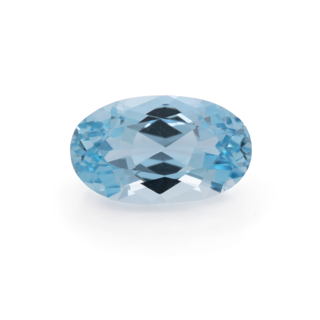 Aquamarin - AA, oval, 5x3 mm, 0,18-0,20 cts, Nr. A10002