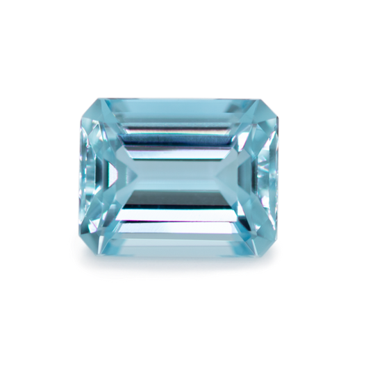 Aquamarin - AA, achteck, 10x8 mm, 3,09 cts, Nr. A17002