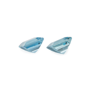 Aquamarine Pair - A, octagon, 10x10 mm, 8.60 cts, No. A74001