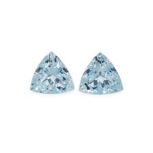Aquamarine Pair - A, triangle, 9x9 mm, 3.99 cts, No. A78001