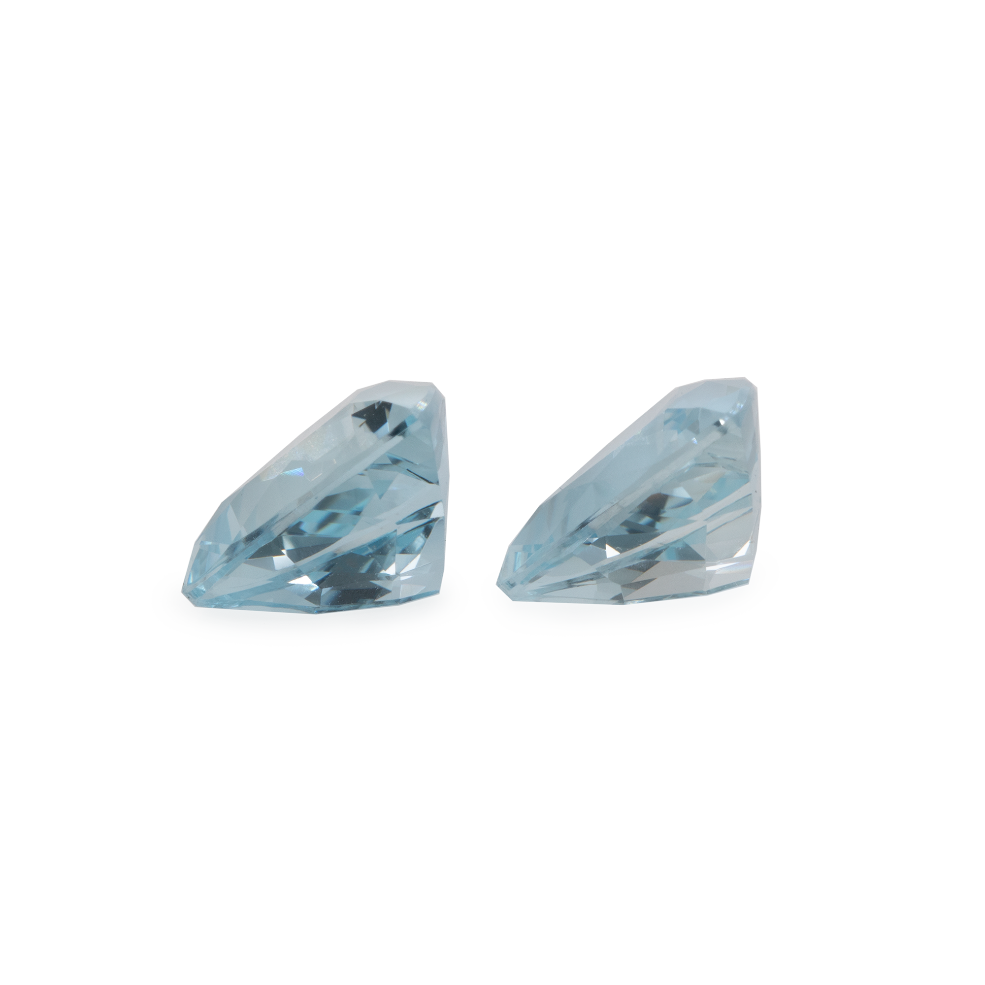 Aquamarine Pair - A, triangle, 9x9 mm, 3.99 cts, No. A78001