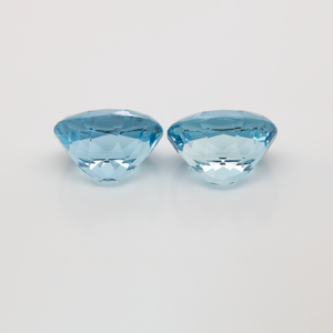 Aquamarine Pair - AAA, oval, 11.x9.5 mm, 8.70 cts, No. A99056