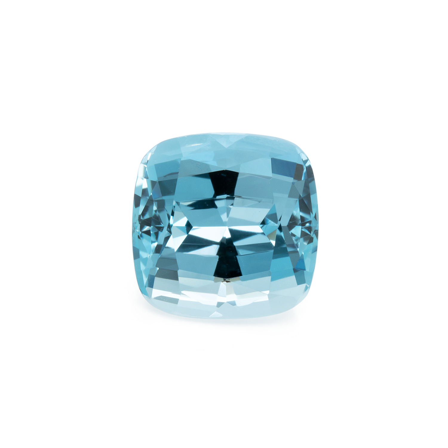 Aquamarine - AA, cushion, 12x12 mm, 8.29 cts, No. A99070
