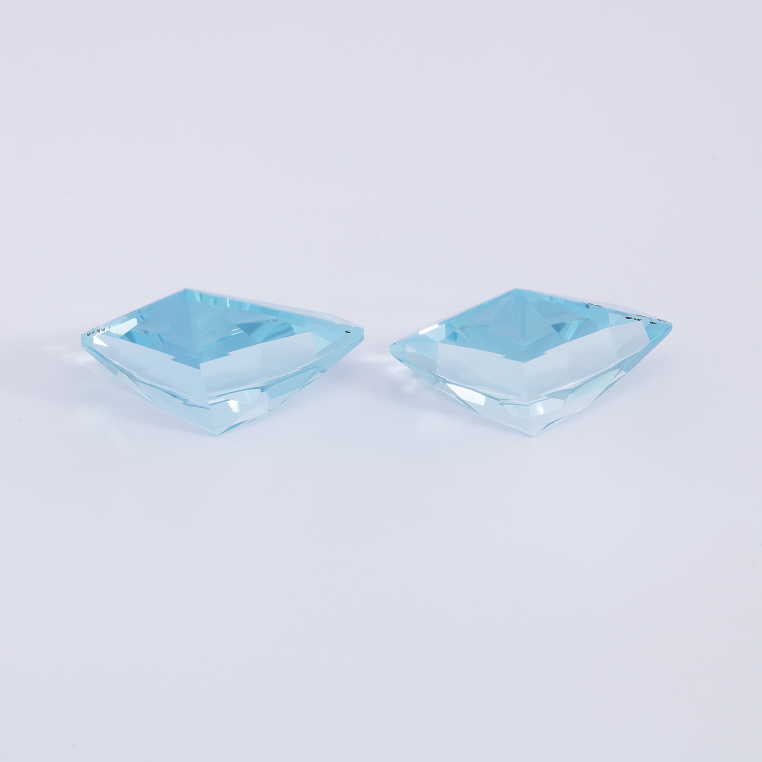 Aquamarine Pair - AA, fancy, 12.3x13 mm, 6.59 cts, No. A99073