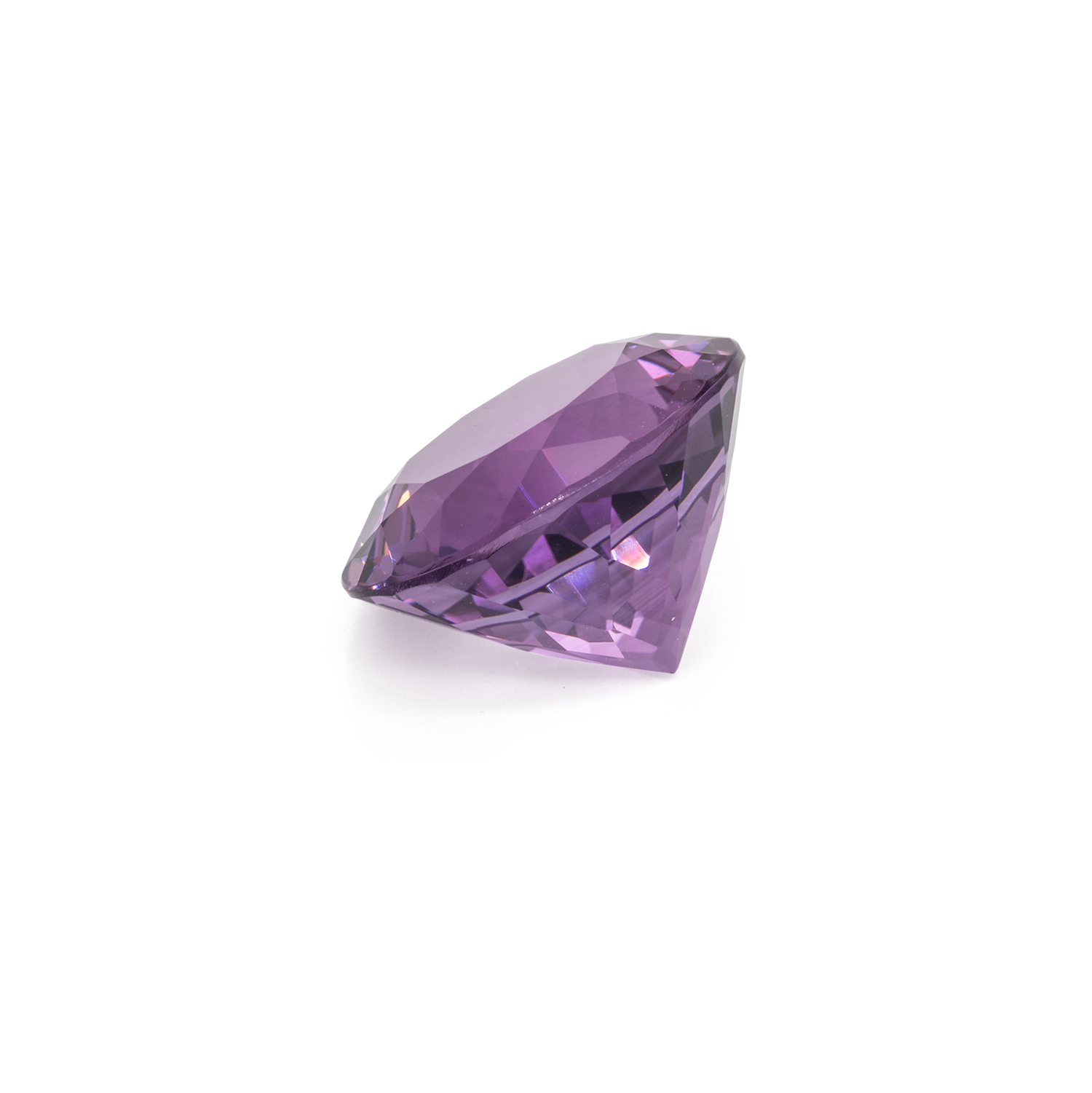 Amethyst - purple, round, 15.1x15.1 mm, 10.78 cts, No. AMY34001
