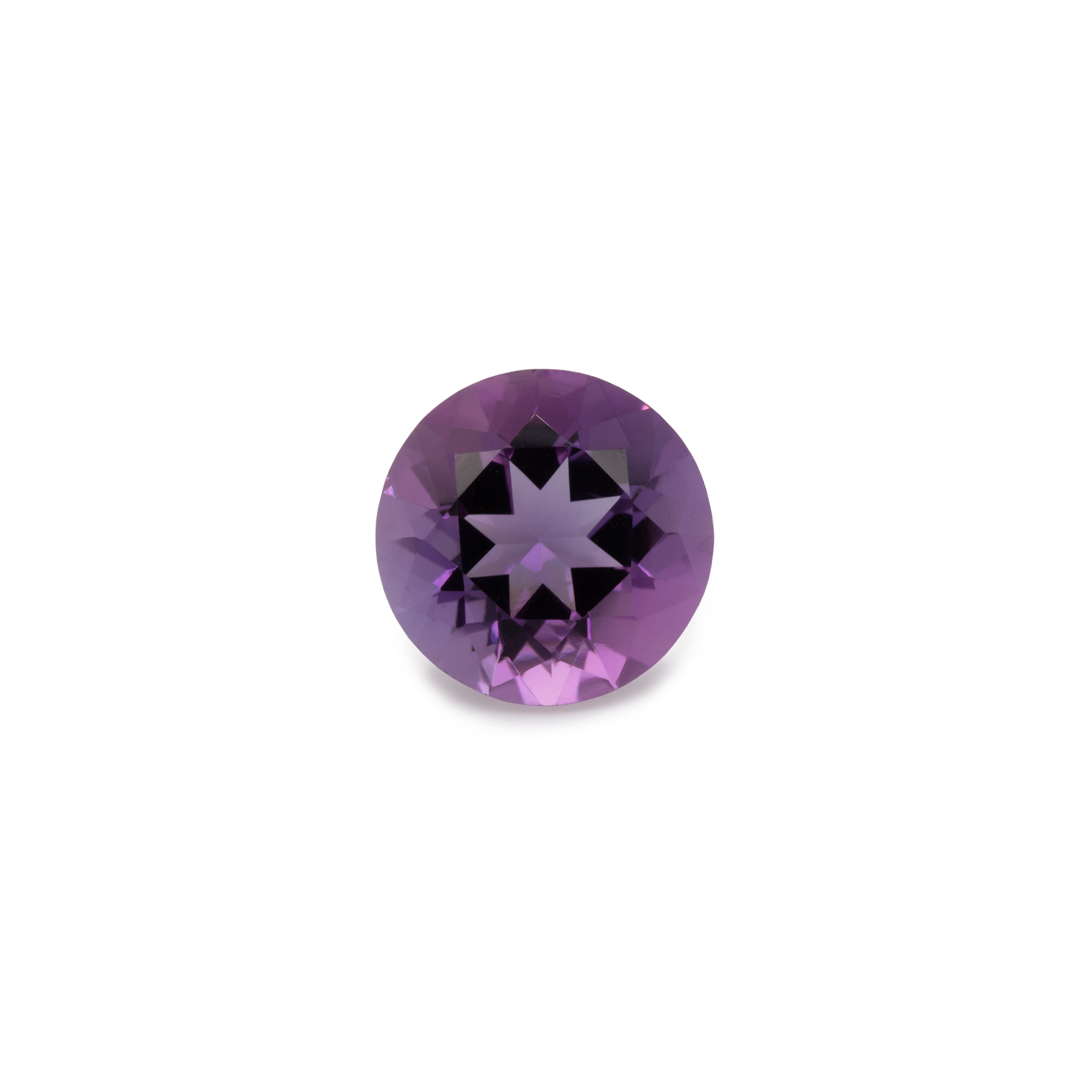 Amethyst - purple, round, 7x7 mm, 1.00-1.10 cts, No. AMY60001