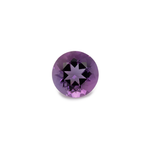 Amethyst - purple, round, 7x7 mm, 1.00-1.10 cts, No. AMY60001