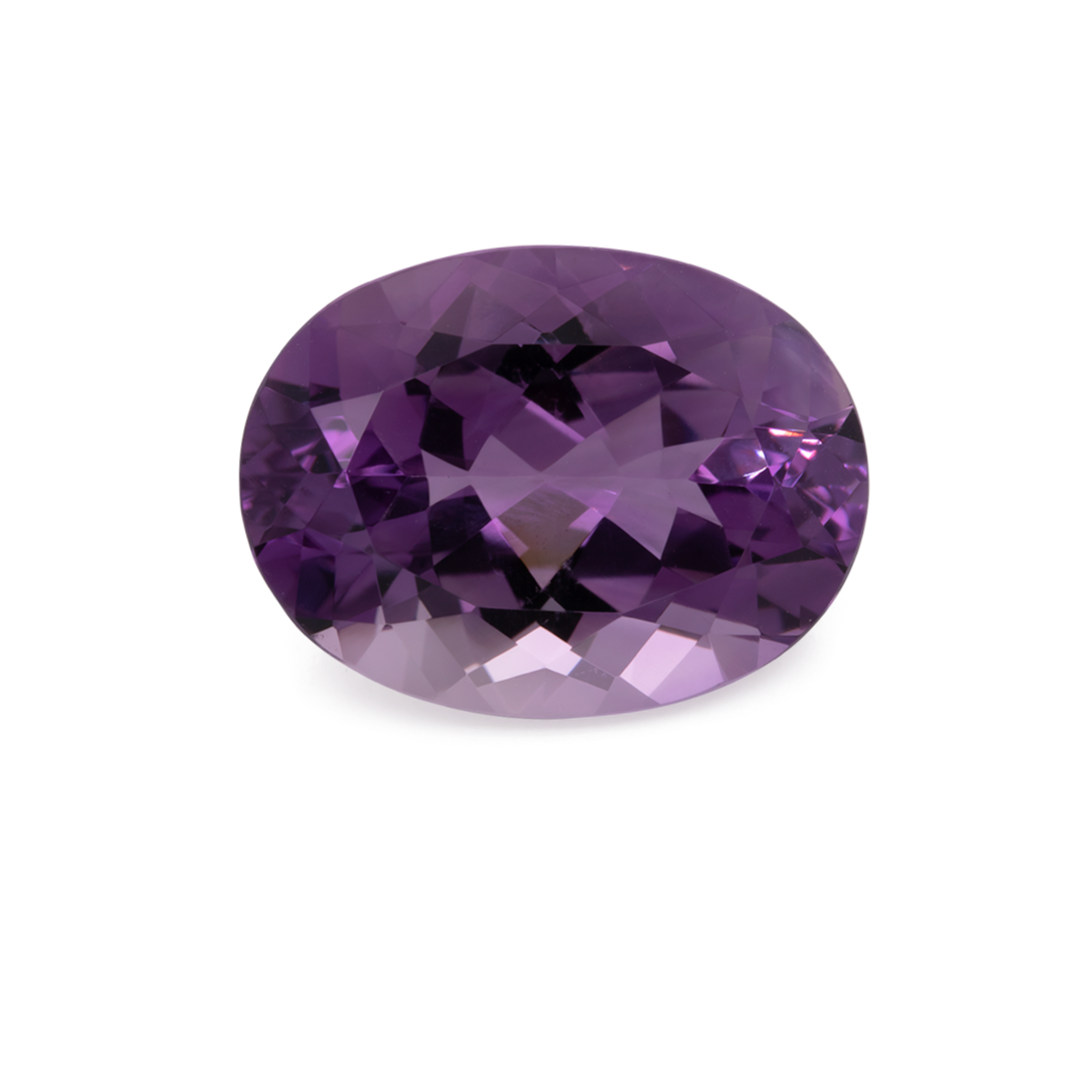 Amethyst - purple, oval, 16x12 mm, 8.66 cts, No. AMY75001