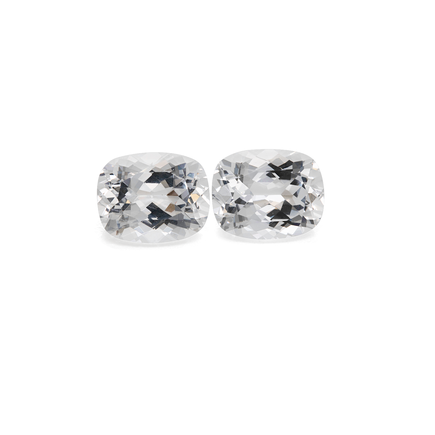 Beryll Paar - weiß, antik, 10,1x8 mm, 5,22 cts, Nr. BY90013