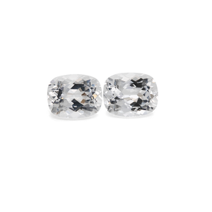 Beryll Paar - weiß, antik, 10,1x8 mm, 5,22 cts, Nr. BY90013
