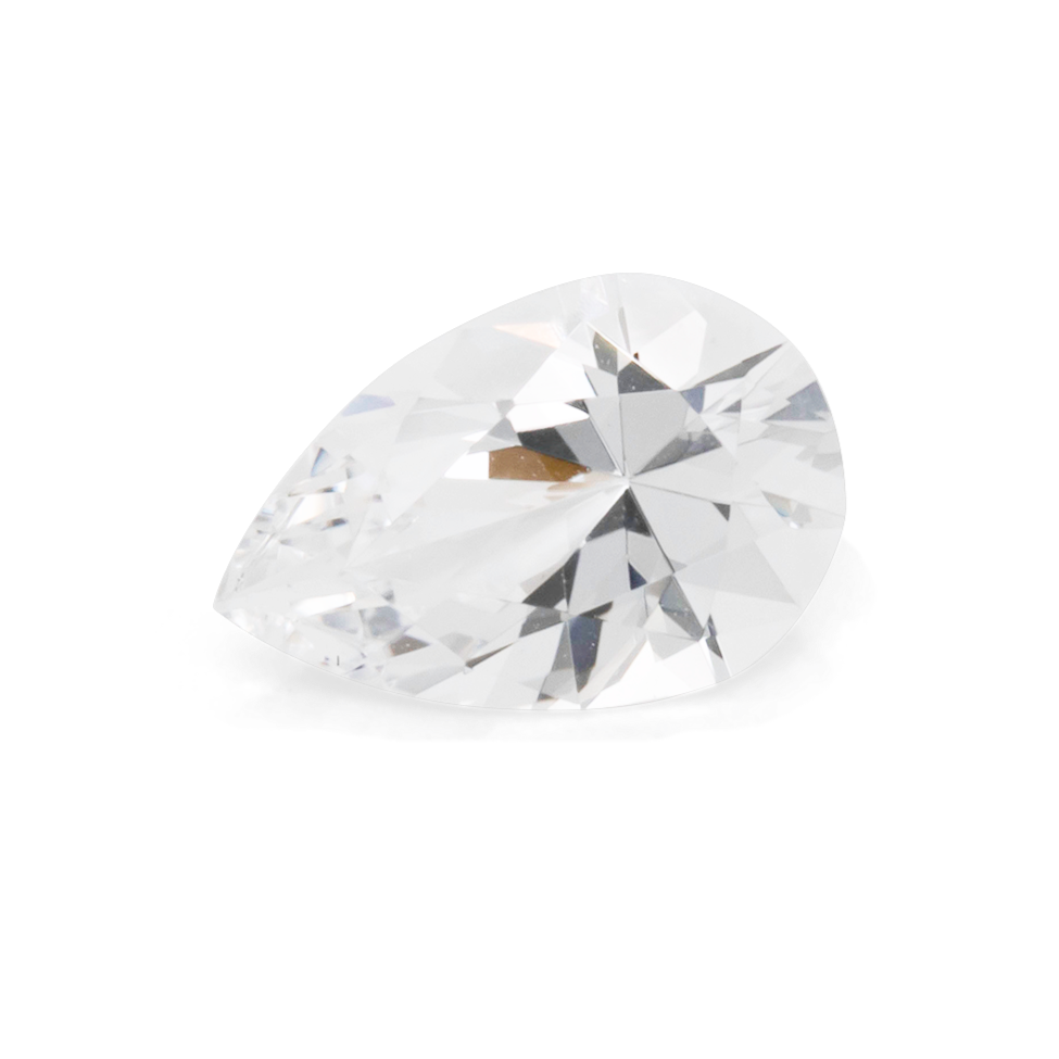 Beryl - white, pearshape, 9x6 mm, 0.97 cts, No. BY90027