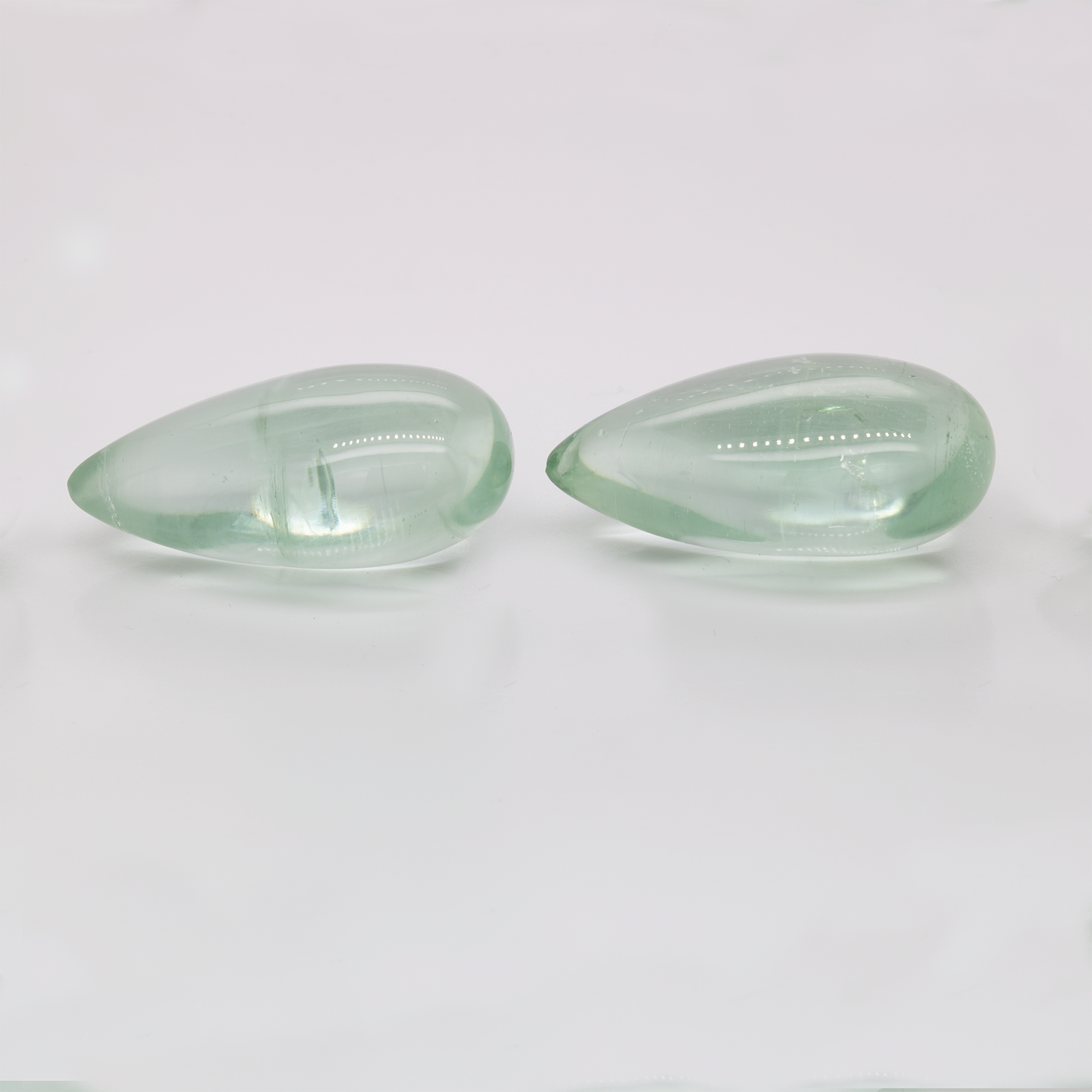 Beryl Pair - green, briolet, 27x16 mm, 61.89 cts, No. BY90042