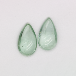 Beryl Pair - green, briolet, 27x16 mm, 61.89 cts, No. BY90042