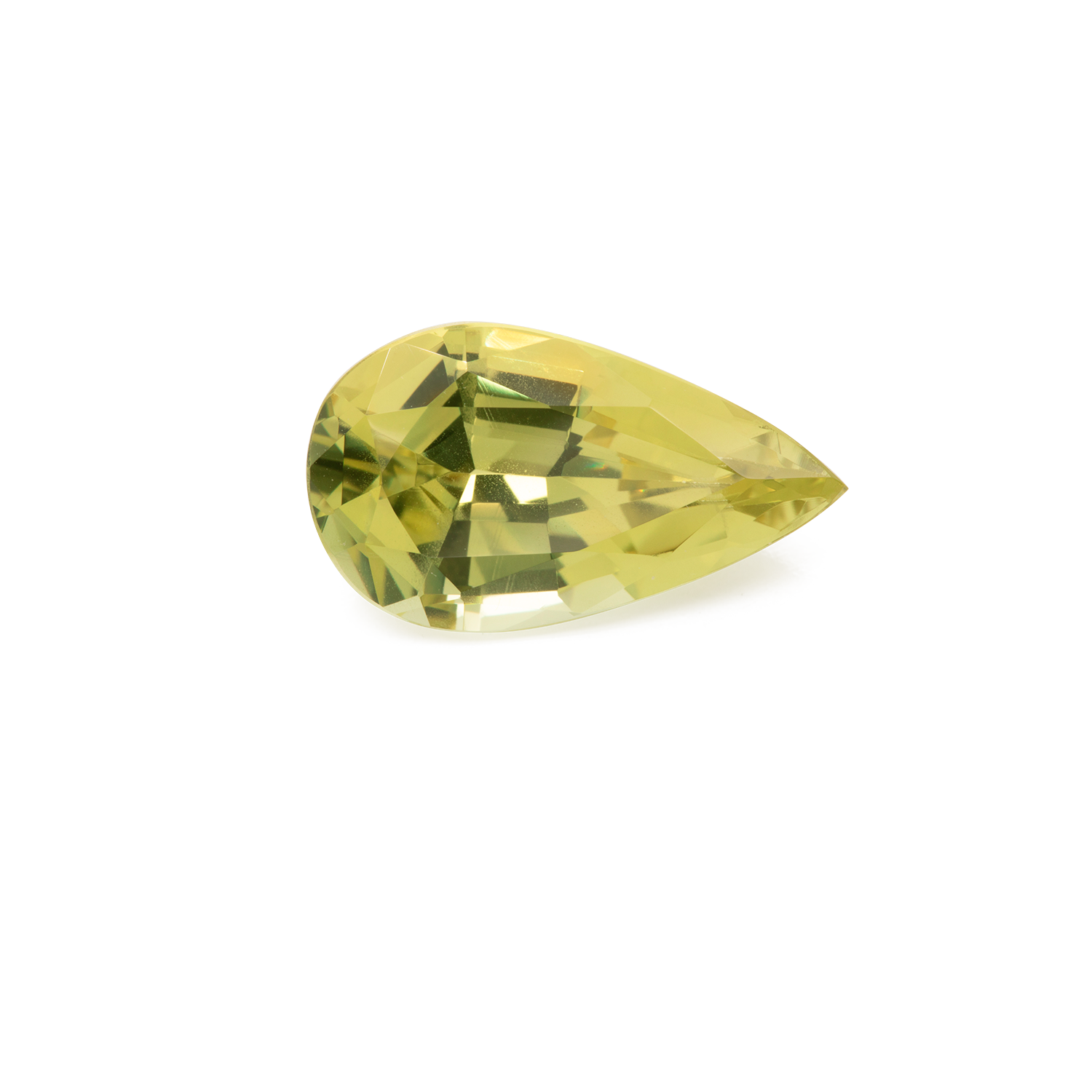 Chrysoberyll- gelb, birnform, 15.4x8.9 mm, 5.66 cts, Nr. CHB10003