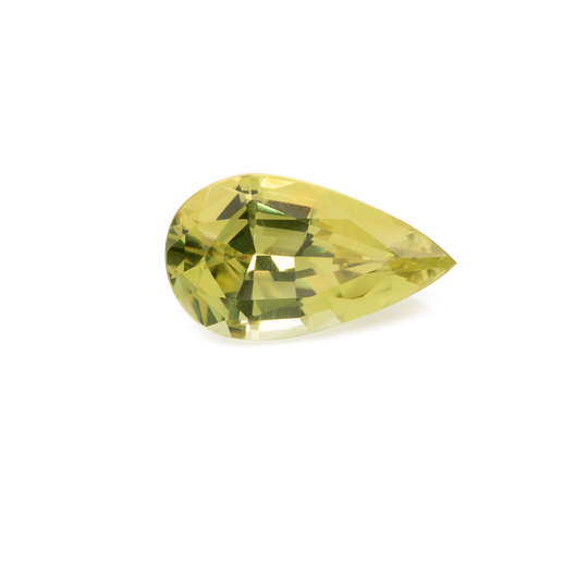 Chrysoberyll- gelb, birnform, 15.4x8.9 mm, 5.66 cts, Nr. CHB10003