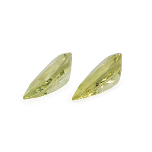 Chrysoberyl Pair - yellow, pearshape, 11.5x6.5 mm, 4.16 cts, No. CHB11001