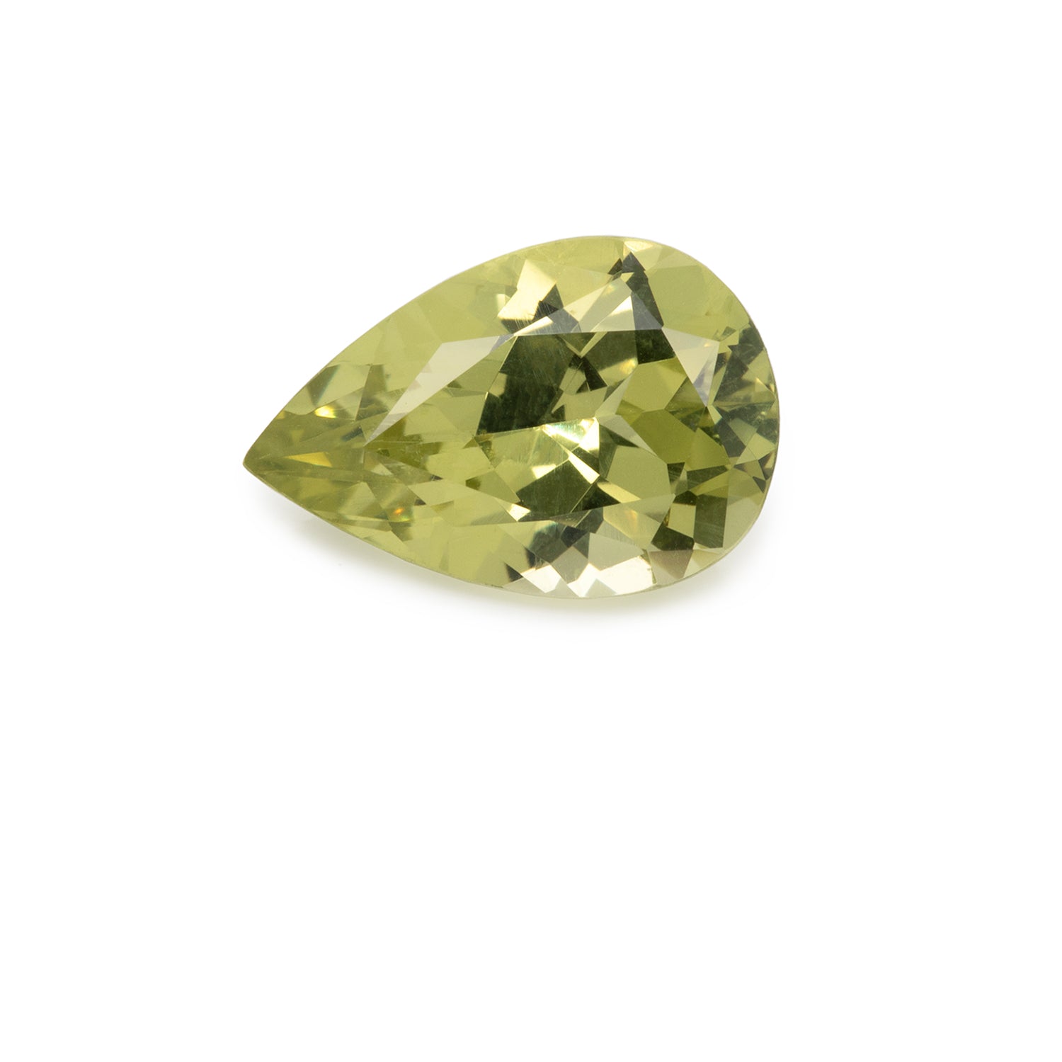 Chrysoberyll - gelb, birnform, 9,1x7,1 mm, 1,46 cts, Nr. CHB30001