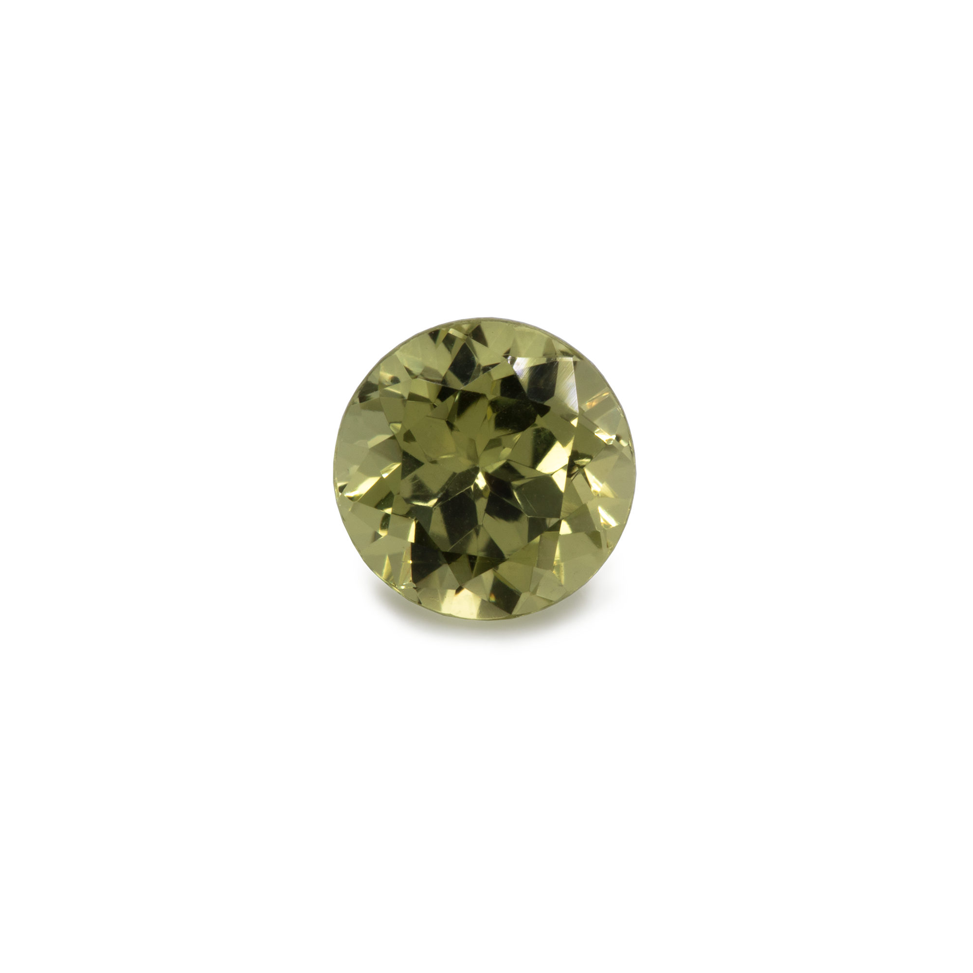 Chrysoberyl - yellow, round, 5.1x5.1 mm, 0.69 cts, No. CHB60001