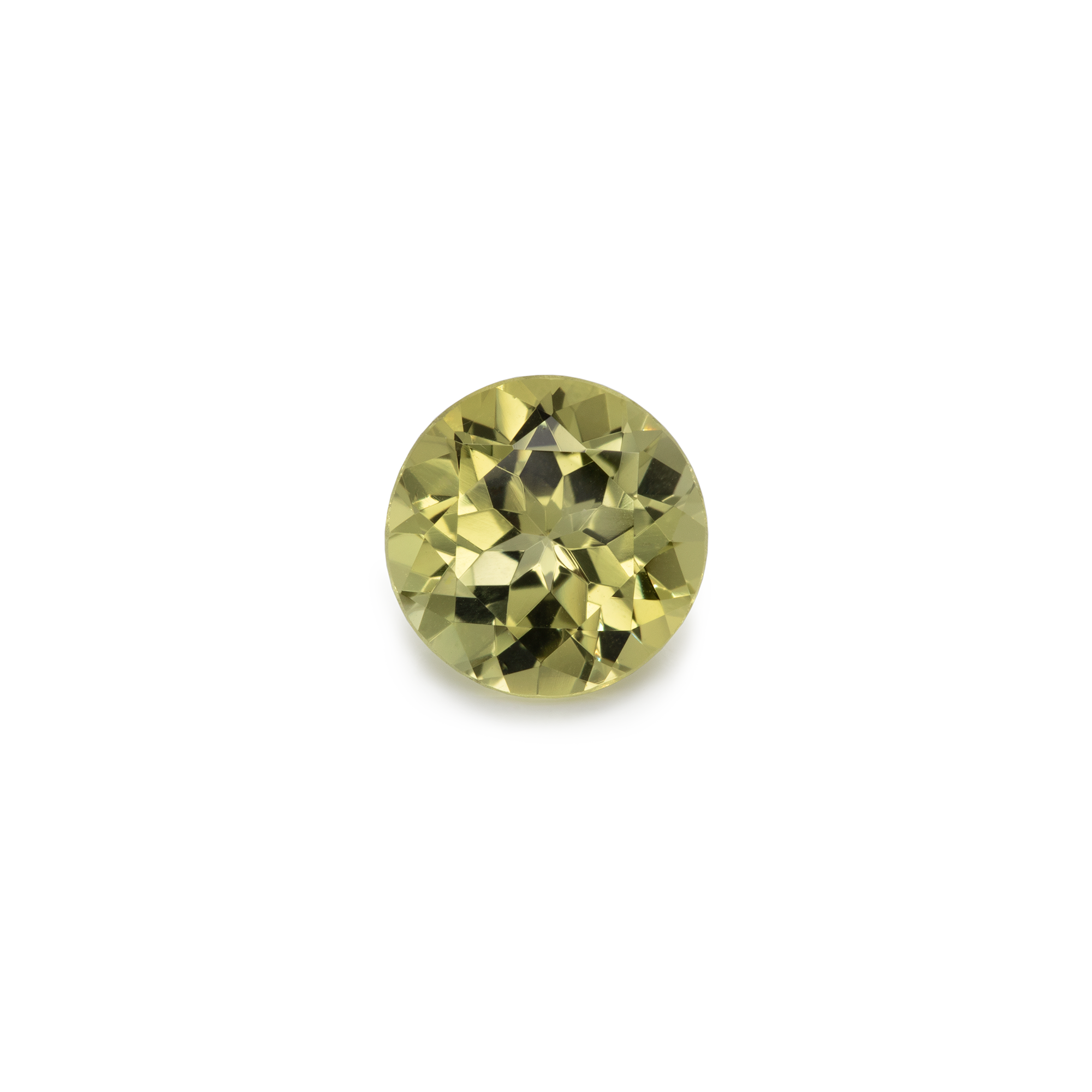 Chrysoberyl - yellow, round, 7x7 mm, 1.44 cts, No. CHB70001