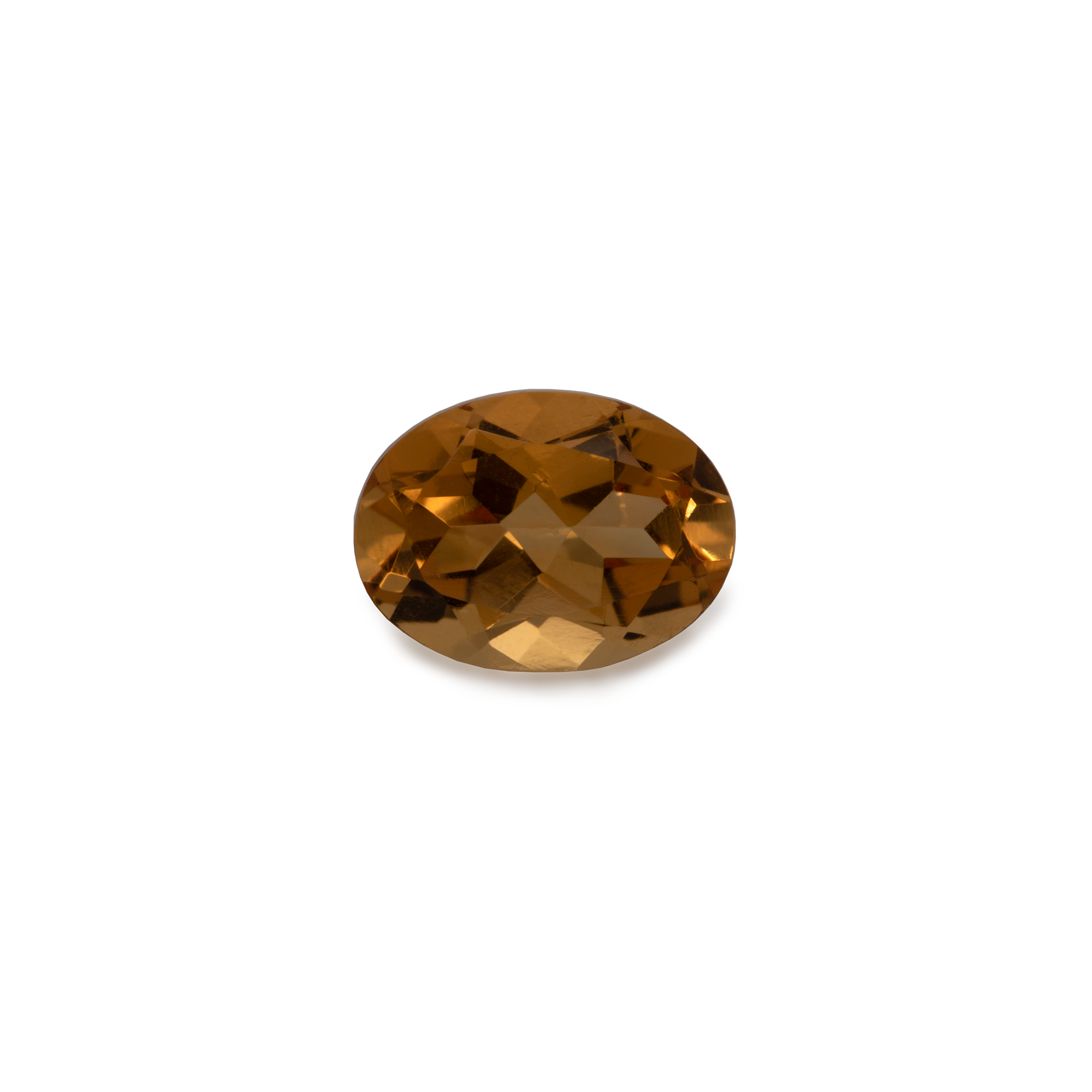 Citrine - yellow, oval, 7x5 mm, 0.70-0.80 cts, No. CT15001