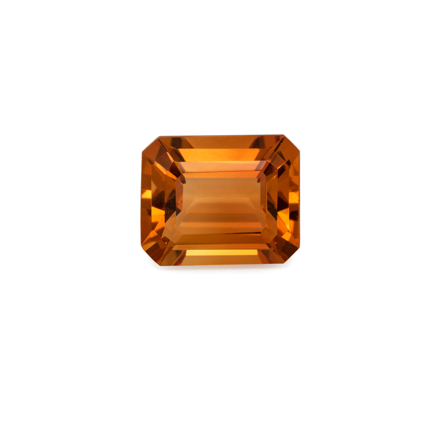 Citrin - hell orange, achteck, 11x9 mm, 3,96 cts, Nr. CT33001