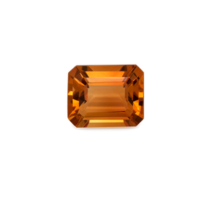 Citrin - hell orange, achteck, 11x9 mm, 3,96 cts, Nr. CT33001