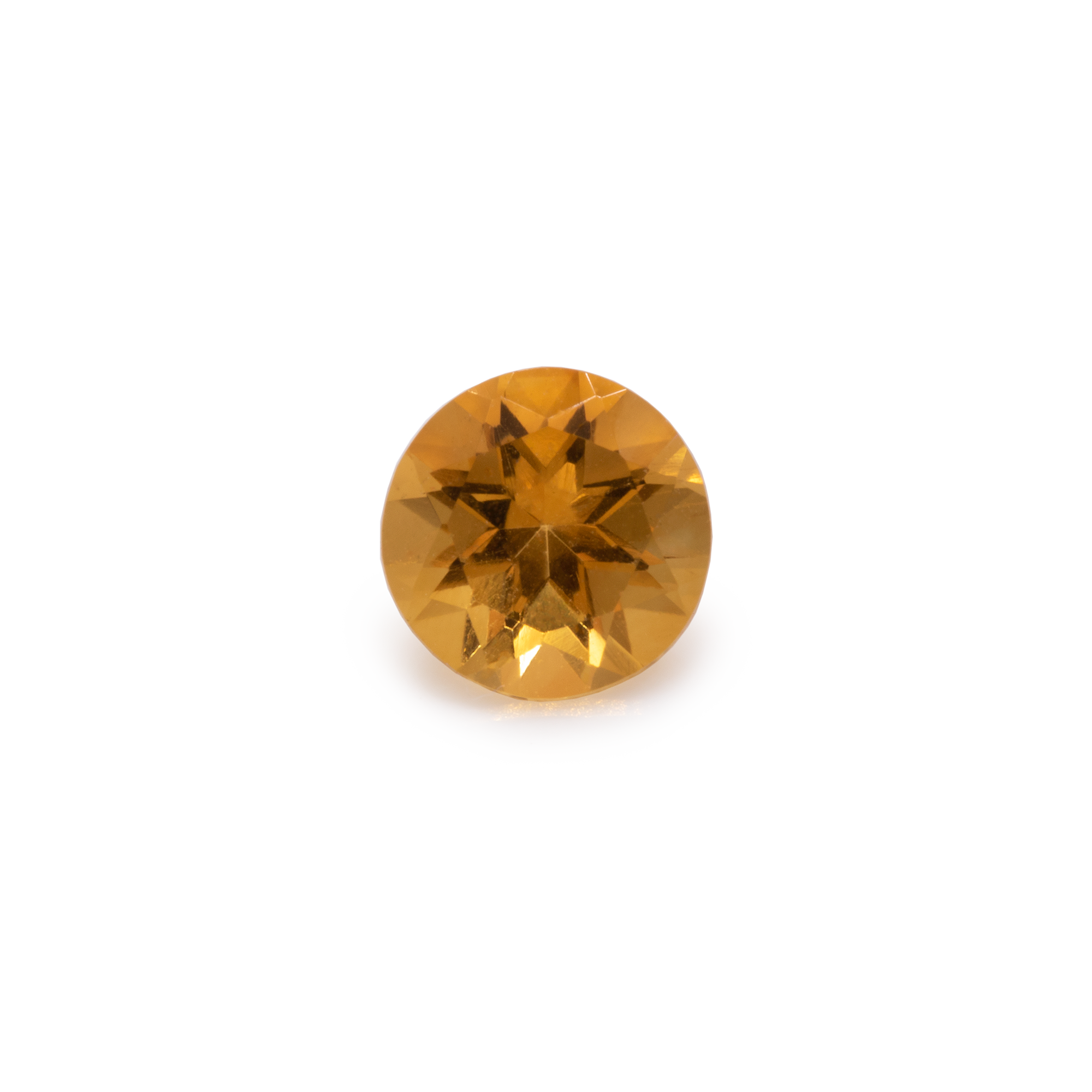 Citrin - gelb, rund, 4x4 mm, 0,17-0,25 cts, Nr. CT40001