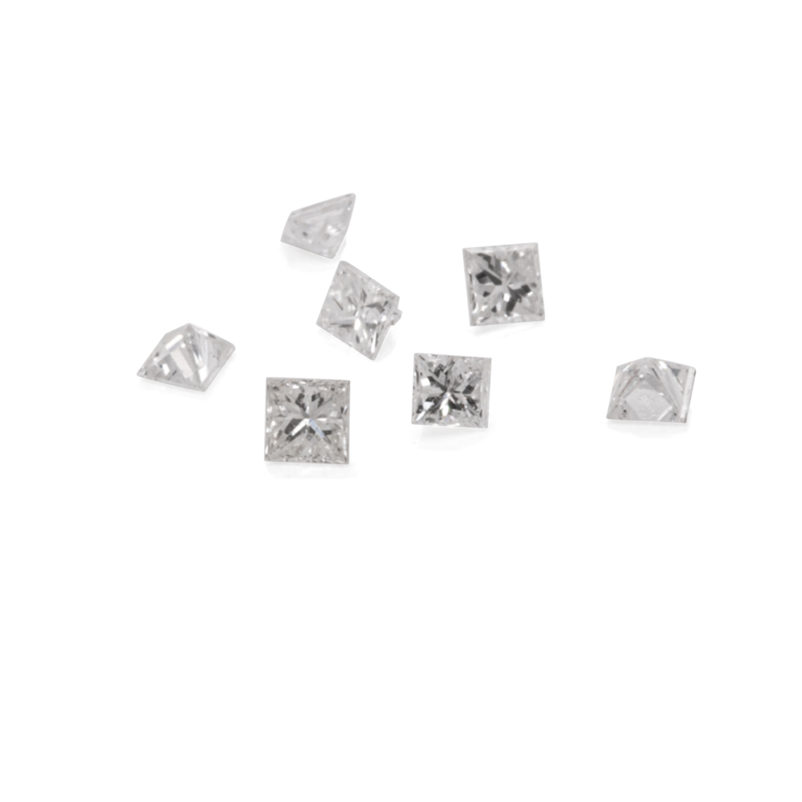 Diamond - white (TW), VS, princess cut, 1.4mm, approx. 0.015 cts, No. D11048
