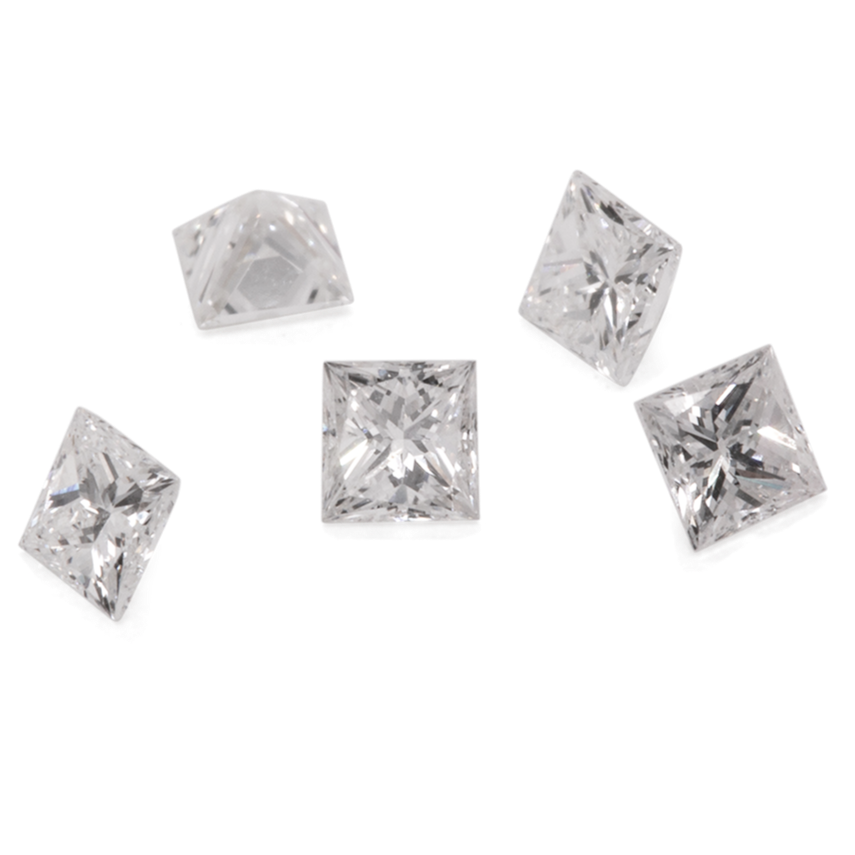 Diamond - white (TW), VS, princess cut, 1.7mm, approx. 0.03 cts, No. D11049