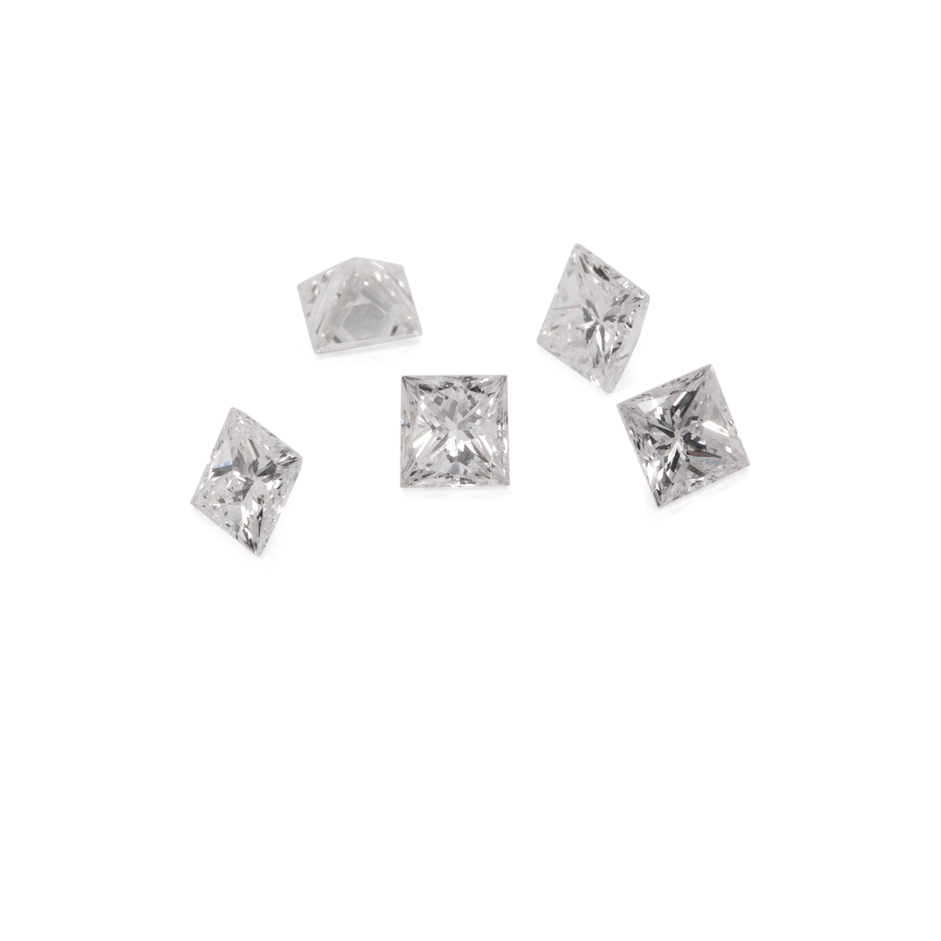 Diamond - white (TW), VS, princess cut, 2.0mm, approx. 0.05 cts, No. D11052