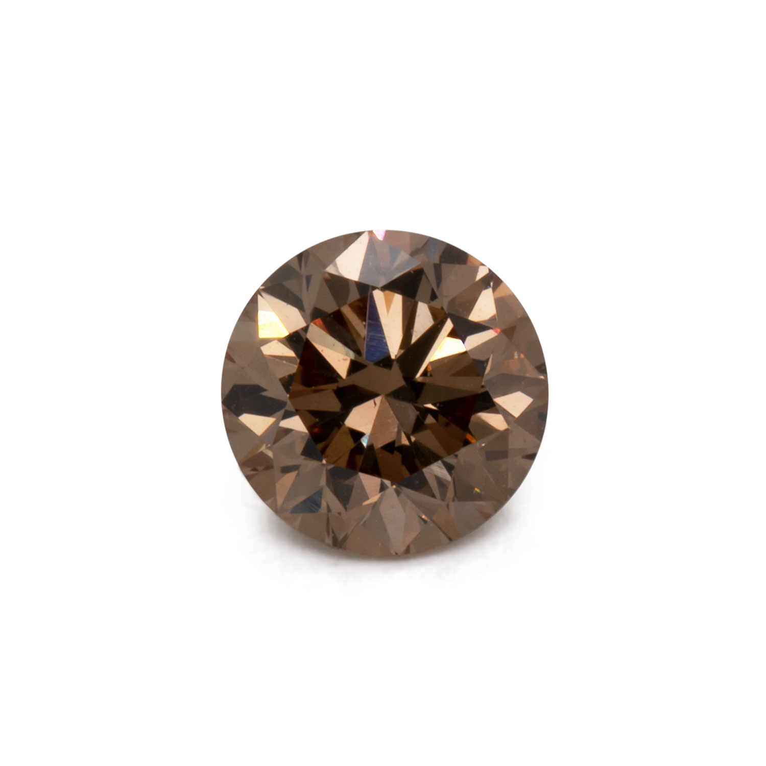 Diomand - champagner, round, 4.9x5.2 mm, 0.51 cts, No. D11087