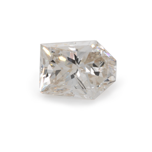 Diamond - yellow white, PQ1, fantasy, 5.4x3.9 mm, 0.48 cts, No. D12001