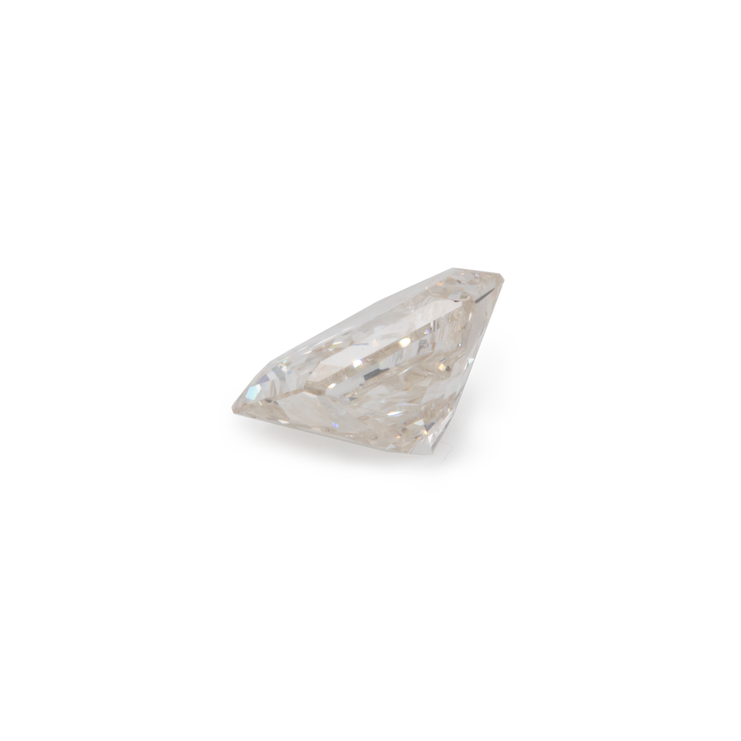 Diamond - yellow white, PQ1, fantasy, 5.4x3.9 mm, 0.48 cts, No. D12001